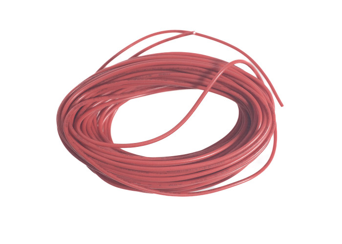 24AWG PVC kaapeli - monisäikeinen - 10m kela - punainen