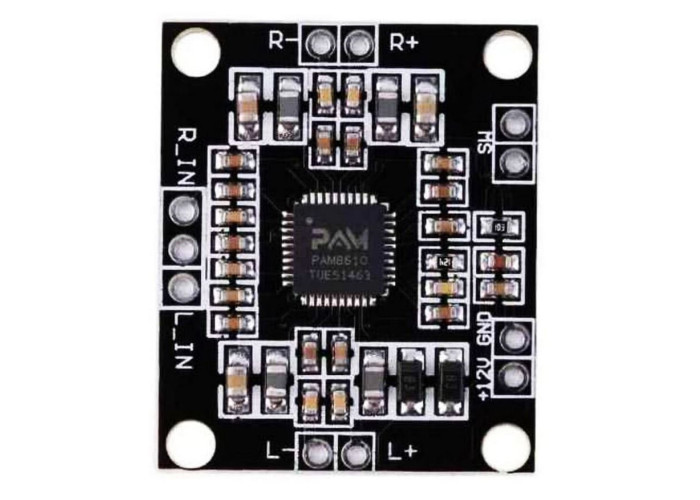 PAM8610 D -luokan vahvistinmoduuli 2 x 15W (10% THD/4ohm)