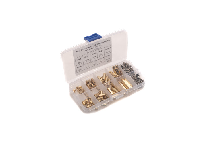 Jatkomutterilajitelma messinki M3 200kpl #4