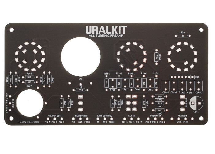 UralTone REDD .47 rack - etupaneelin PCB / kytkentälevy