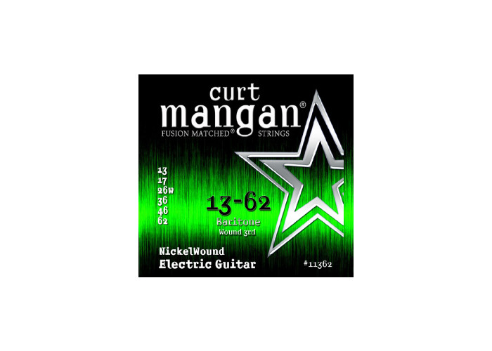Curt Mangan 13-62 Nickel Wound (Baritone) - Sähkökitaran kielisetti