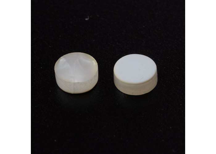 Otelautamerkki pyöreä 6mm, white pearloid