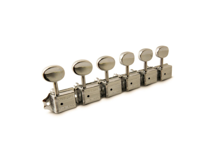 Kluson 6 In Line Left Hand Deluxe Series Tuners - Single Line