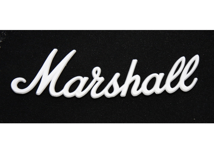 Marshall logo 6" valkoinen