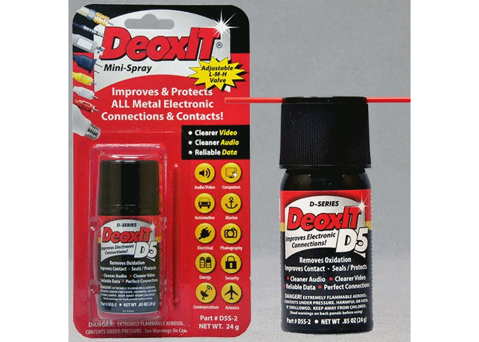 DeoxIT® D5S-2 Spray with L-M-H valve, CAIG Contact Cleaner & Rejuvenator