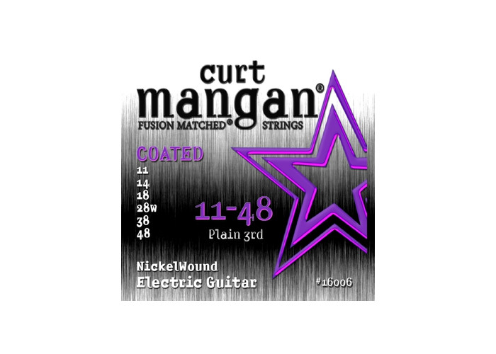 Curt Mangan 11-48 Nickel Wound COATED - Sähkökitaran kielisetti