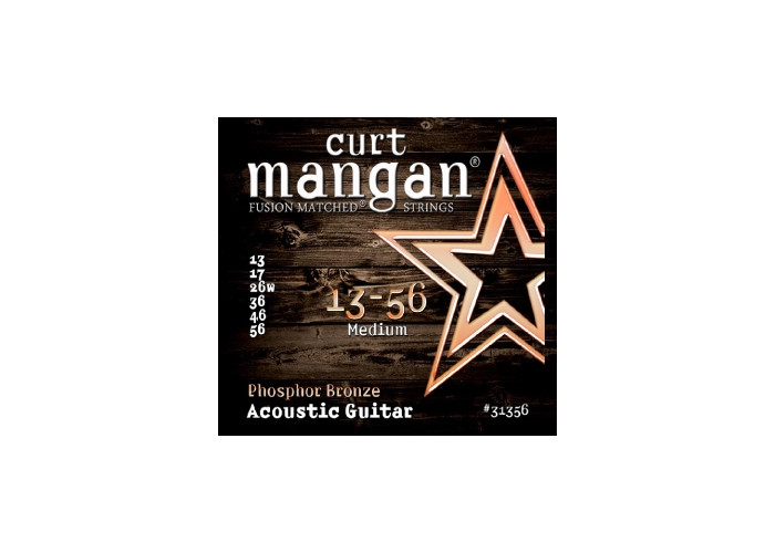 Curt Mangan 13-56 PhosPhor Bronze Medium Set- Teräskielisen akustisen kielisetti