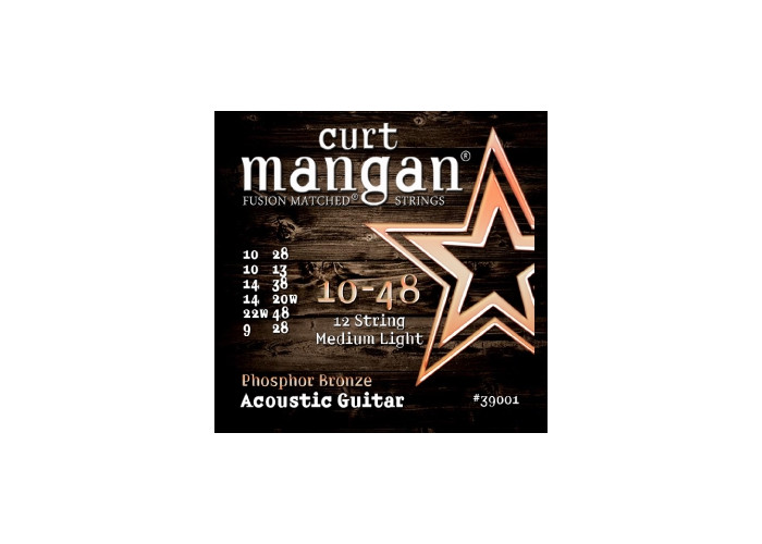 Curt Mangan 10-48 Phosphor Bronze 12-String- Teräskielisen akustisen kielisetti