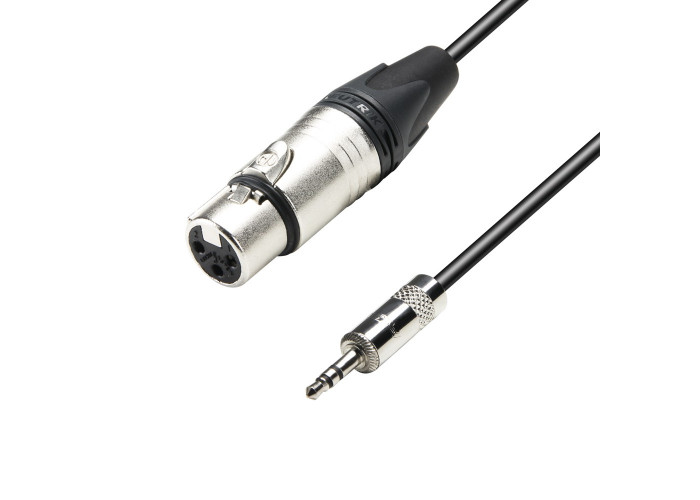 Mikrofonikaapeli Neutrik XLR naaras - 3.5mm stereo plugi - 3m  - POISTOSSA