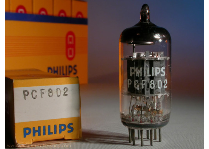 PCF802 (=ECF802, 9JW8) Philips England - nos tube