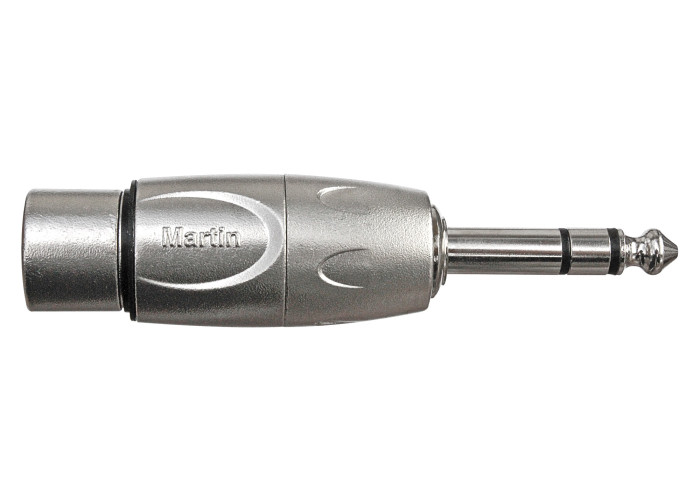 MARTIN XLR naaras - 6.3mm plugi (uros) STEREO adapteri 