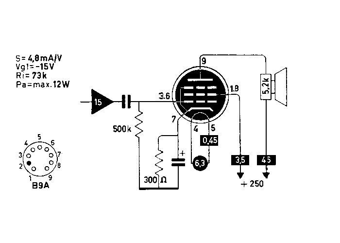 6973 (=6CZ5) RCA USA - nos tube