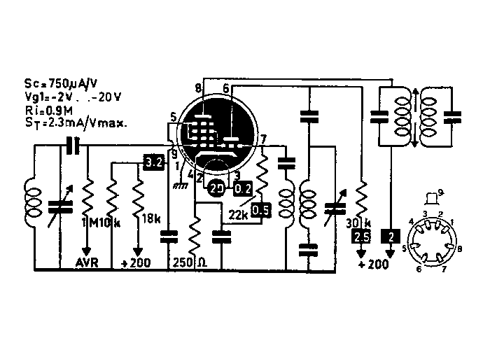 CCH1 Telefunken Germany - nos tube