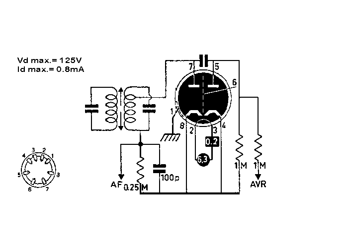 EB4 Philips Holland - nos tube