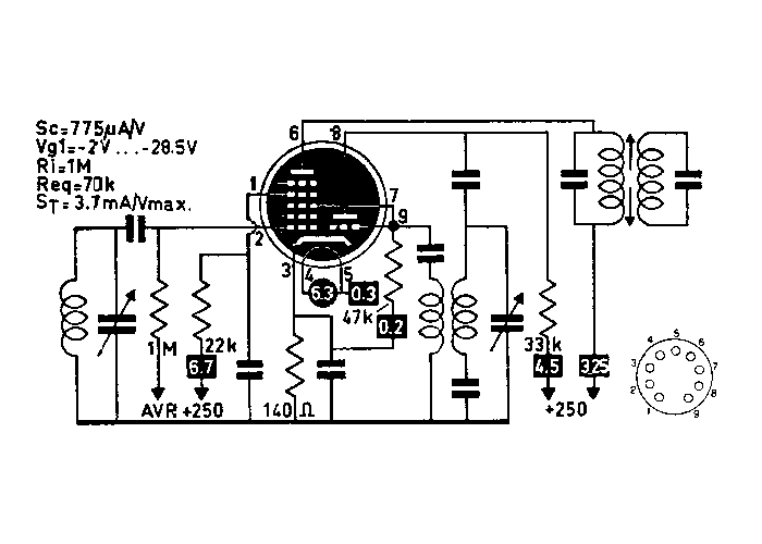 ECH81 (=6I1P-EB) - nos tube