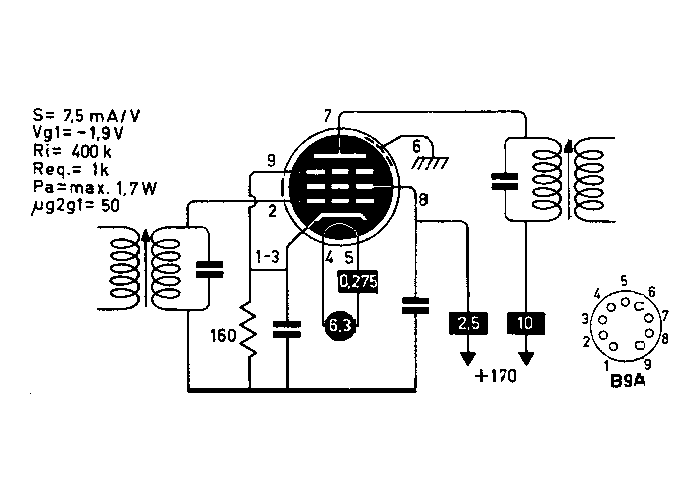 EF800 Telefunken  West Germany - nos tube