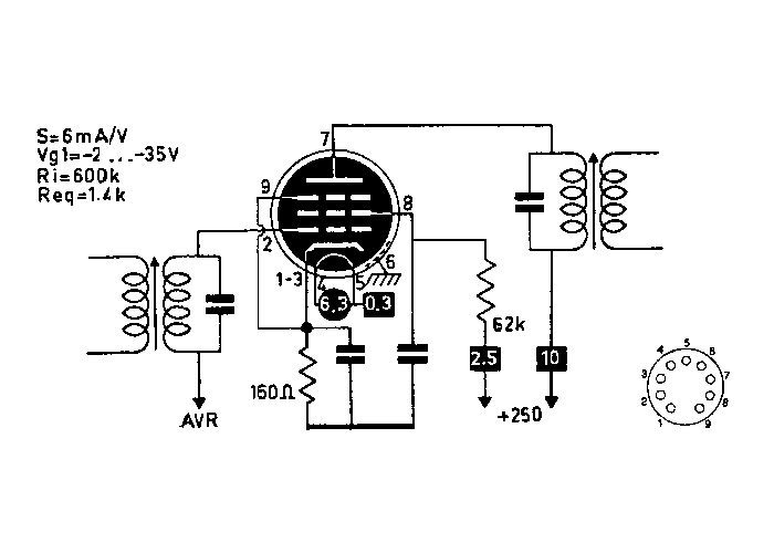 EF85 (=6BY7, 6K13P) Mullard England - nos tube