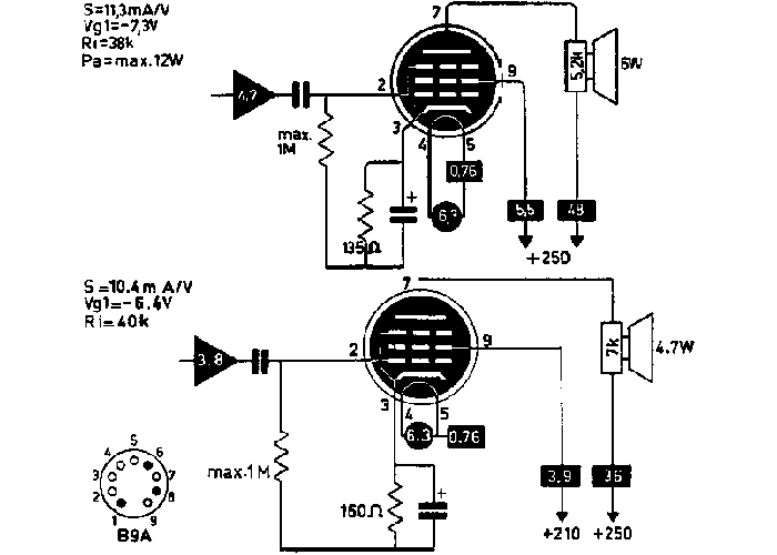 EL84 (=6P14P) Telefunken - nos tube