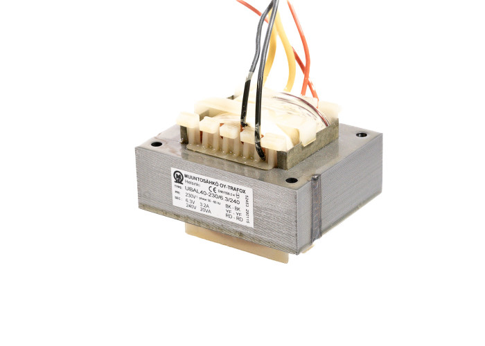 Verkkomuuntaja putkivahvistimille 230//240/0.082A/6.3V/3.2A