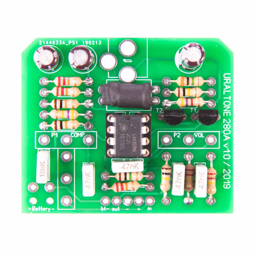 UralTone (Clone series) Optic-28 kompressoripedaali - rakennussarja - kuvia kasailun tueksi
